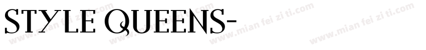 style queens字体转换